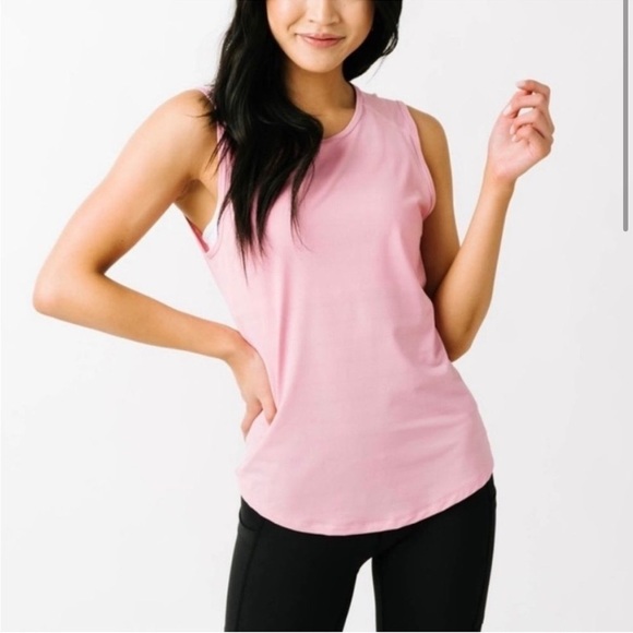 Zyia Active pink horizon athletic muscle tank top women’s - Picture 1 of 8